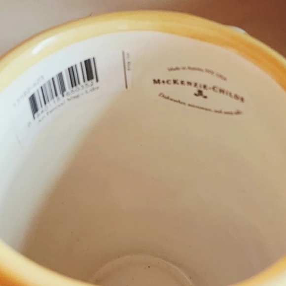 NWT Mackenzie -Childs Artisan Craft Festival Mug Glazed Ceramic or Clay Mug - Picture 5 of 9